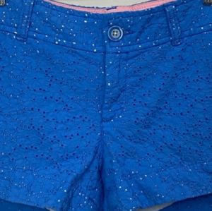 Lilly Pulitzer Blue Eyelet  Shorts